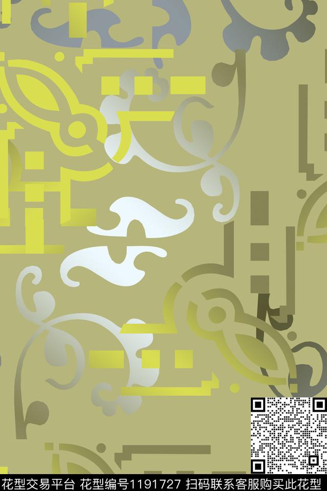 复古装饰传统时尚男装休闲花卉数码印花华亿平台下载（图片编号: 1191727） - 瓦栏（Walan）