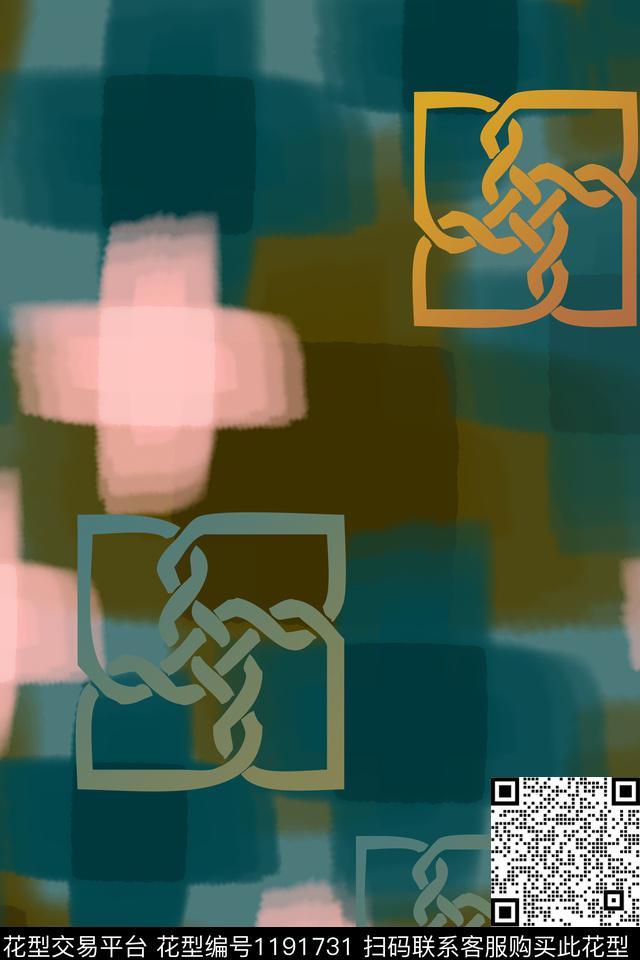 复古装饰男装休闲花卉手绘线条笔触数码印花华亿平台下载（图片编号: 1191731） - 瓦栏（Walan）