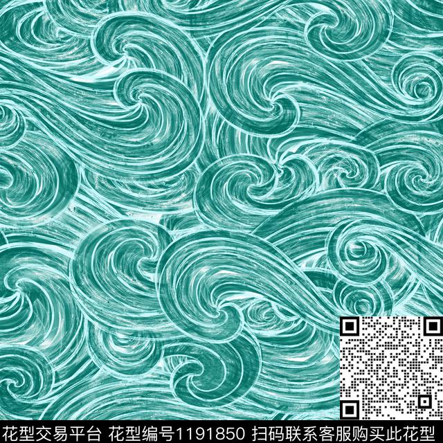 肌理线条传统印花华亿平台下载（图片编号: 1191850） - 瓦栏（Walan）