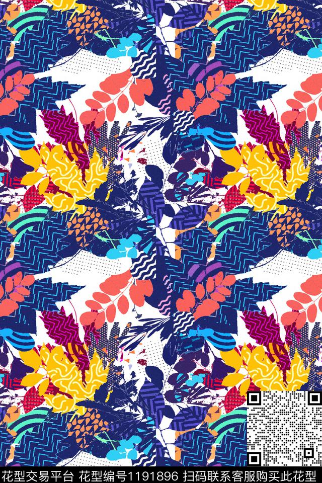 大牌风花卉波普传统印花华亿平台下载（图片编号: 1191896） - 瓦栏（Walan）