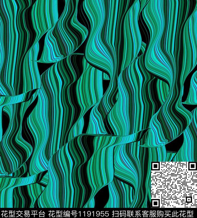 几何花卉复古数码印花华亿平台下载（图片编号: 1191955） - 瓦栏（Walan）