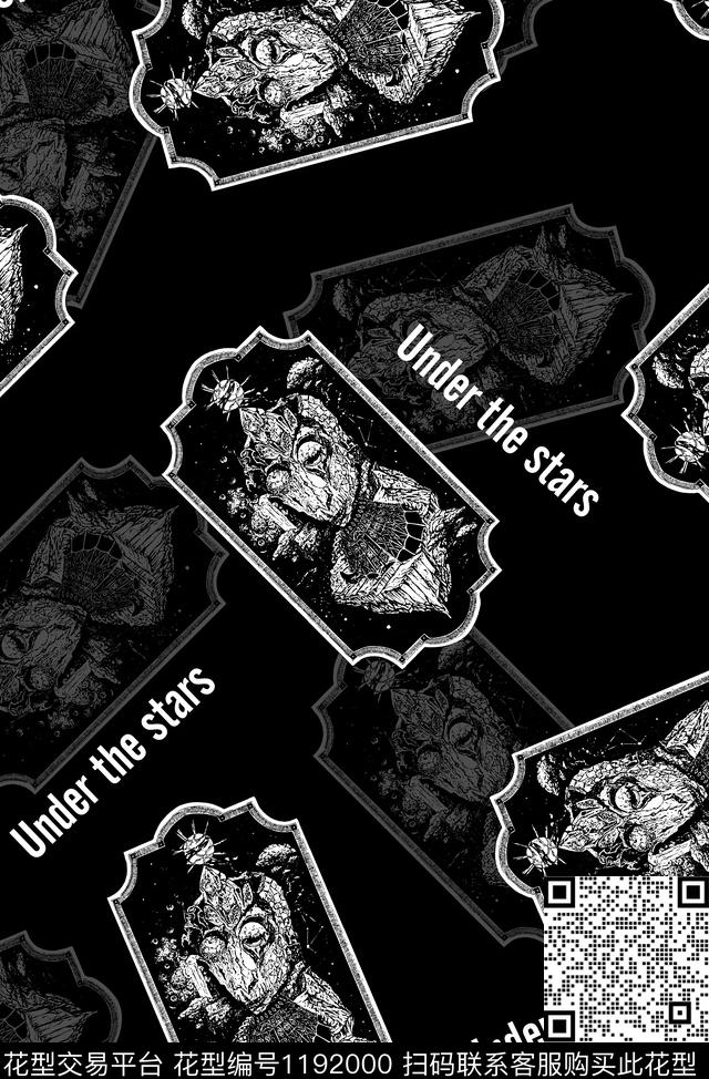 字母潮牌大牌风传统印花华亿平台下载（图片编号: 1192000） - 瓦栏（Walan）