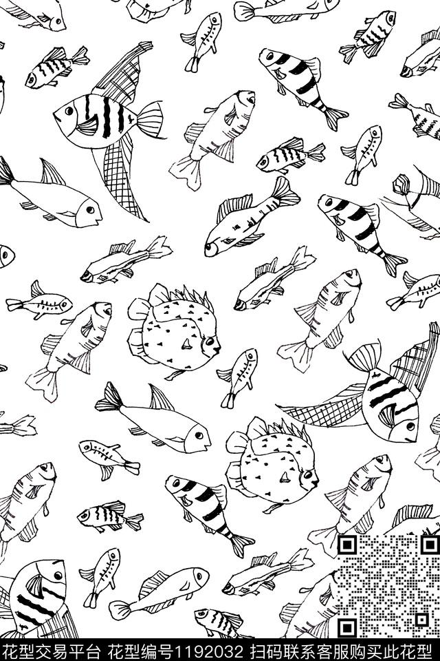 童装动物手绘传统印花华亿平台下载（图片编号: 1192032） - 瓦栏（Walan）