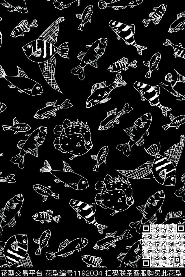 童装动物手绘传统印花华亿平台下载（图片编号: 1192034） - 瓦栏（Walan）