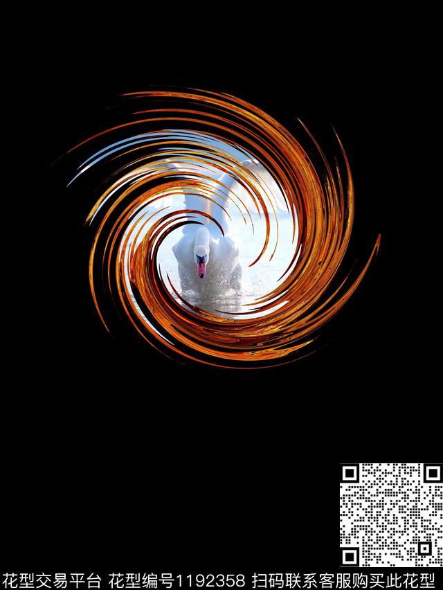 定位花天鹅数码印花华亿平台下载（图片编号: 1192358） - 瓦栏（Walan）