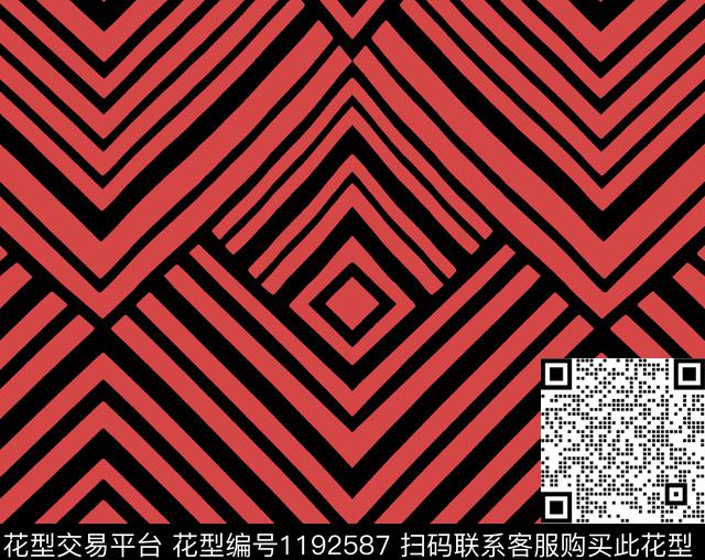 格子传统印花华亿平台下载（图片编号: 1192587） - 瓦栏（Walan）