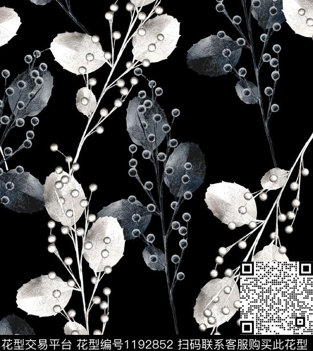 数码华亿平台女装清爽底花卉数码印花华亿平台下载（图片编号: 1192852） - 瓦栏（Walan）