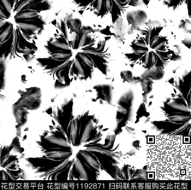 数码华亿平台花卉大牌风数码印花华亿平台下载（图片编号: 1192871） - 瓦栏（Walan）