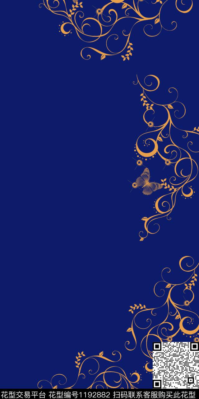 时尚女装花卉数码印花华亿平台下载（图片编号: 1192882） - 瓦栏（Walan）