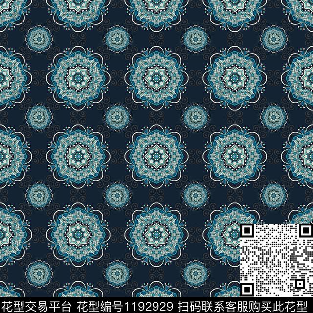 男装几何迷彩传统印花华亿平台下载（图片编号: 1192929） - 瓦栏（Walan）