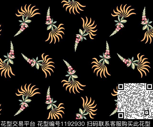 数码华亿平台女装清爽底花卉数码印花华亿平台下载（图片编号: 1192930） - 瓦栏（Walan）