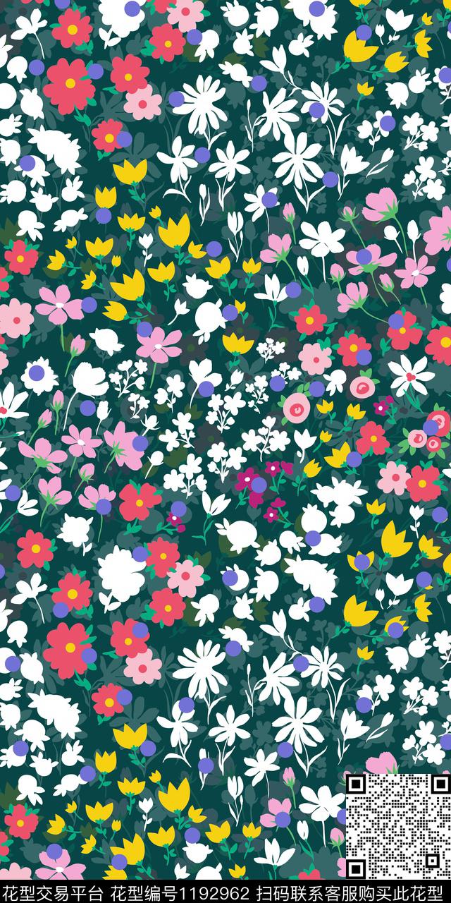 女装花卉复古传统印花华亿平台下载（图片编号: 1192962） - 瓦栏（Walan）