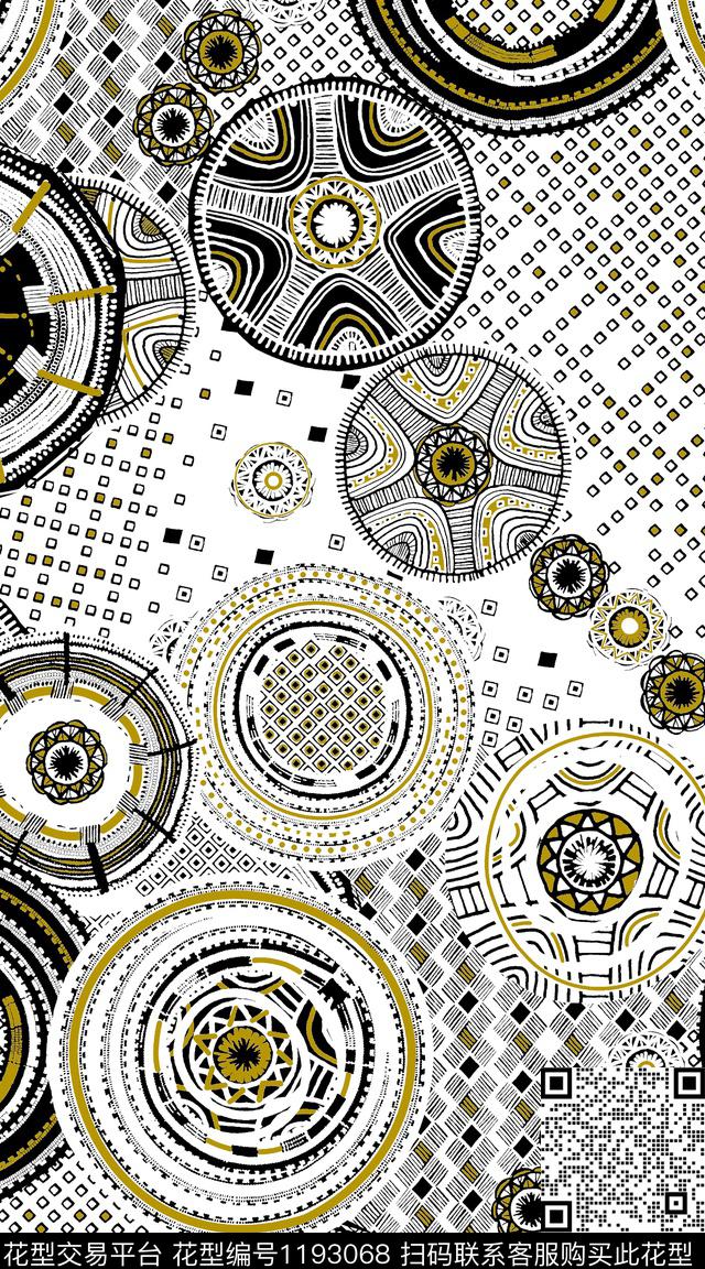 数码华亿平台抽象大牌风数码印花华亿平台下载（图片编号: 1193068） - 瓦栏（Walan）