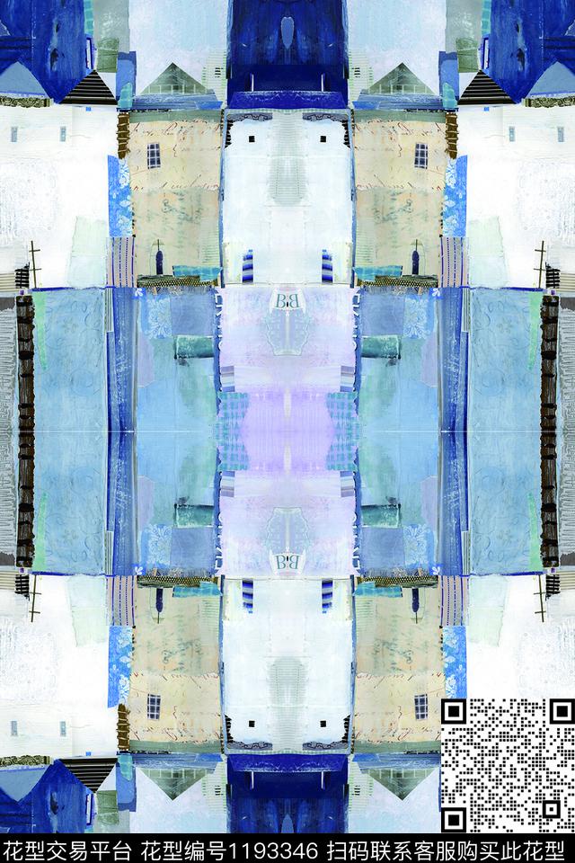 肌理绘画触感数码印花华亿平台下载（图片编号: 1193346） - 瓦栏（Walan）