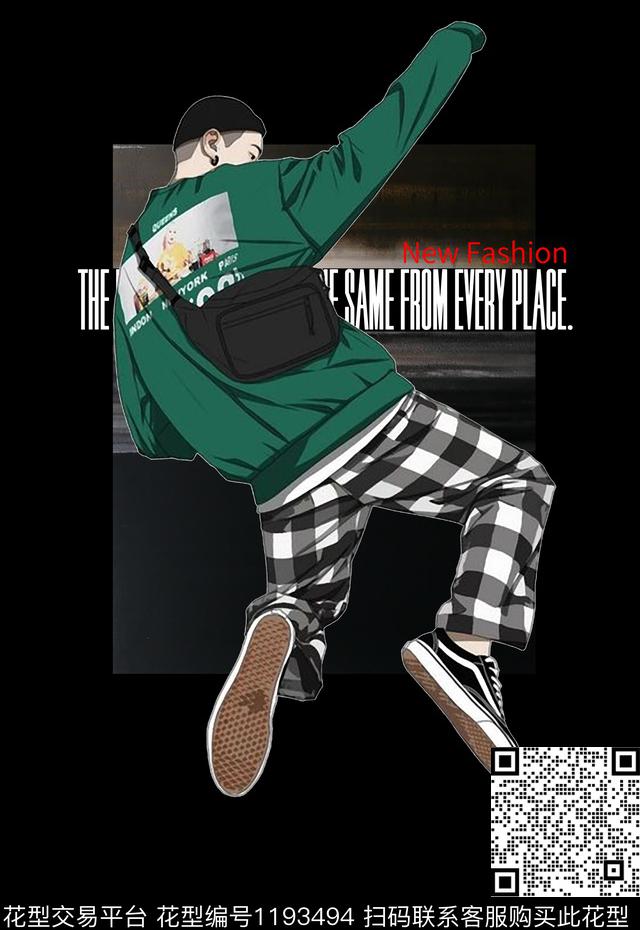 定位男装印花T桖卫衣插画人物数码印花华亿平台下载（图片编号: 1193494） - 瓦栏（Walan）