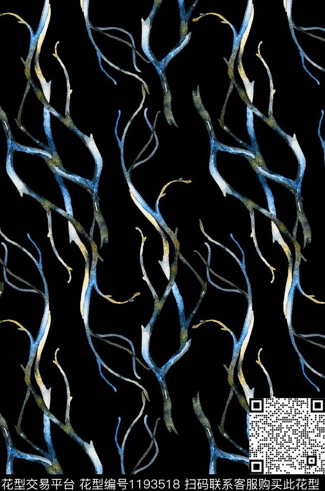 数码华亿平台女装绿植树叶数码印花华亿平台下载（图片编号: 1193518） - 瓦栏（Walan）