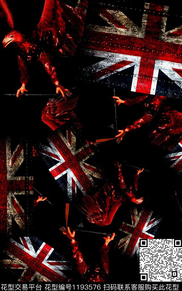 男装几何国旗数码印花华亿平台下载（图片编号: 1193576） - 瓦栏（Walan）