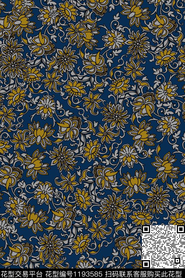 男装民族复古低调奢华传统印花华亿平台下载（图片编号: 1193585） - 瓦栏（Walan）