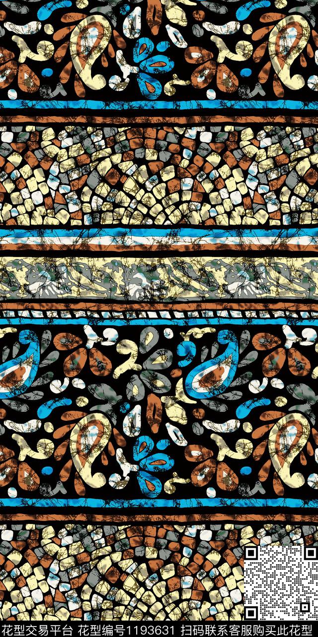 数码华亿平台抽象大牌风数码印花华亿平台下载（图片编号: 1193631） - 瓦栏（Walan）