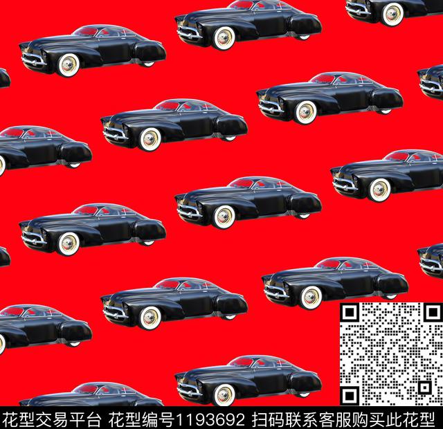 花卉汽车酷炫数码印花华亿平台下载（图片编号: 1193692） - 瓦栏（Walan）