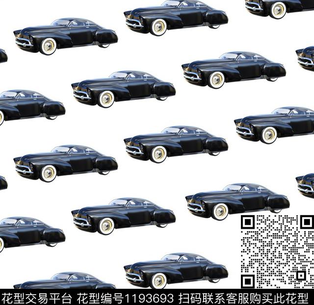 花卉汽车酷炫数码印花华亿平台下载（图片编号: 1193693） - 瓦栏（Walan）