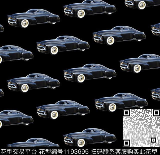花卉汽车酷炫数码印花华亿平台下载（图片编号: 1193695） - 瓦栏（Walan）