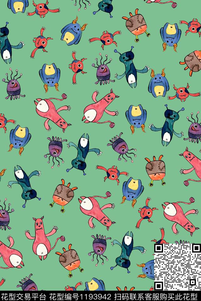 童装数码华亿平台手绘数码印花华亿平台下载（图片编号: 1193942） - 瓦栏（Walan）