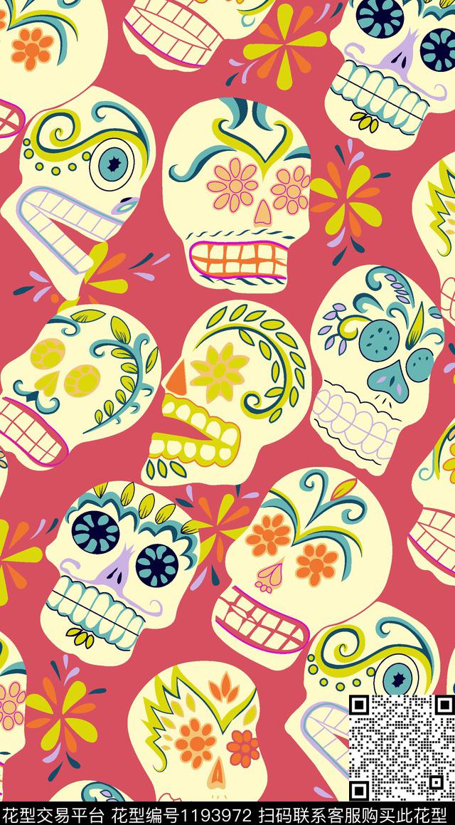 数码华亿平台女装花卉传统印花华亿平台下载（图片编号: 1193972） - 瓦栏（Walan）