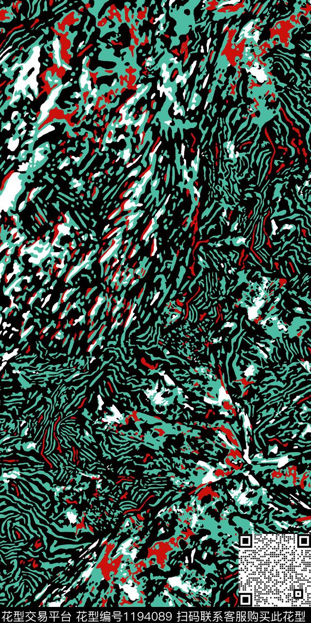 时尚几何抽象传统印花华亿平台下载（图片编号: 1194089） - 瓦栏（Walan）