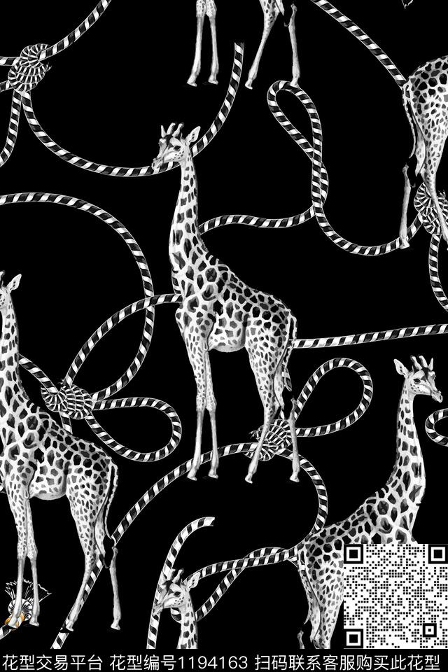 几何大牌风动物数码印花华亿平台下载（图片编号: 1194163） - 瓦栏（Walan）