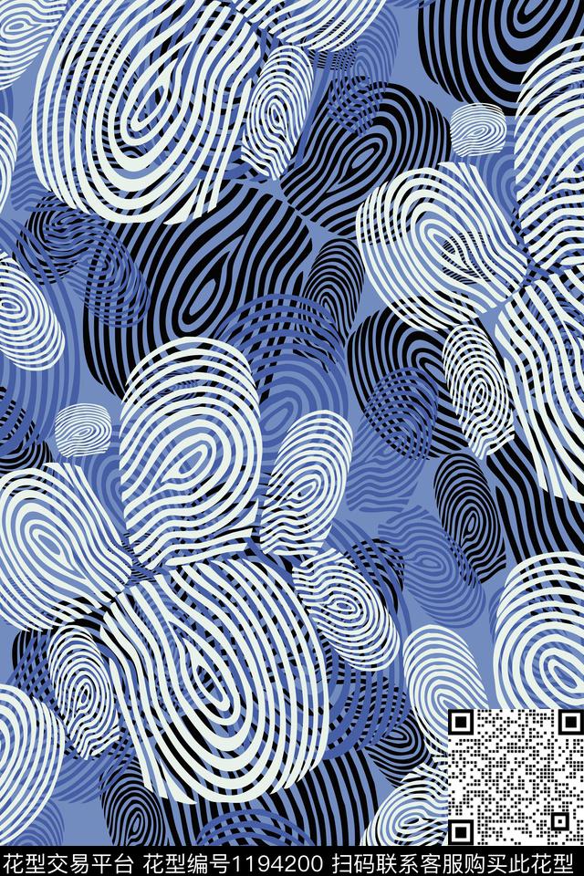 休闲男装迷幻传统印花华亿平台下载（图片编号: 1194200） - 瓦栏（Walan）