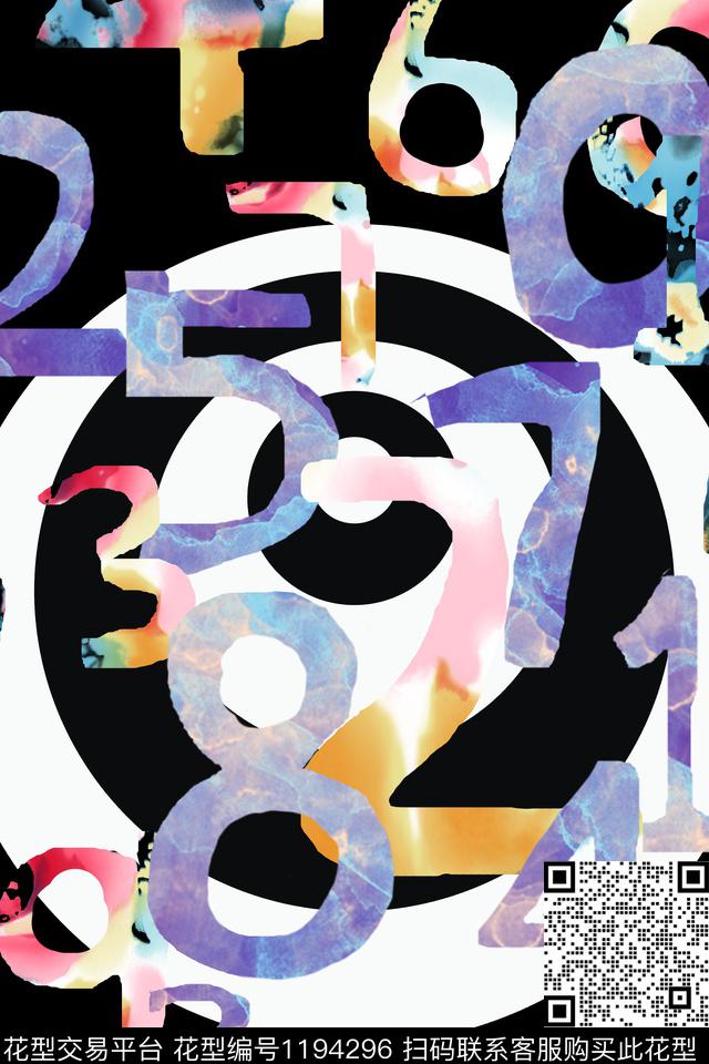 男装几何字母数码印花华亿平台下载（图片编号: 1194296） - 瓦栏（Walan）