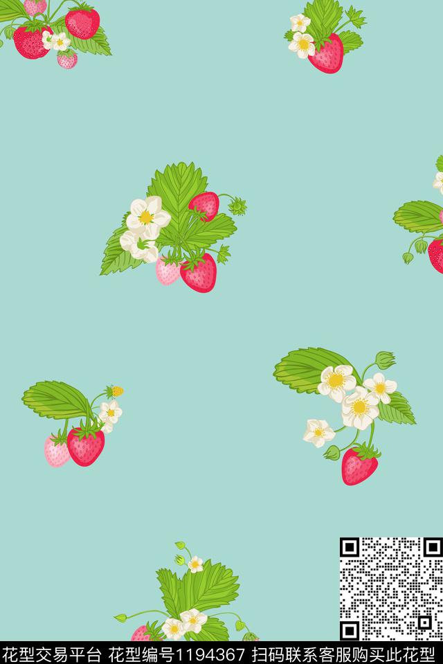 时尚春夏华亿平台清爽底花卉数码印花华亿平台下载（图片编号: 1194367） - 瓦栏（Walan）