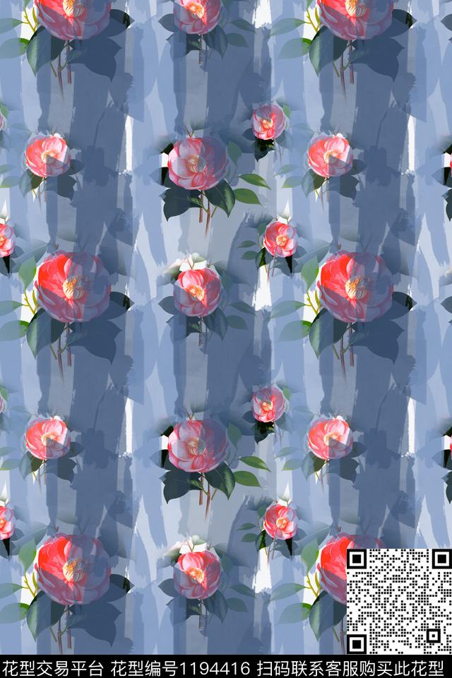 抽象花卉抽象迷彩图案数码印花华亿平台下载（图片编号: 1194416） - 瓦栏（Walan）