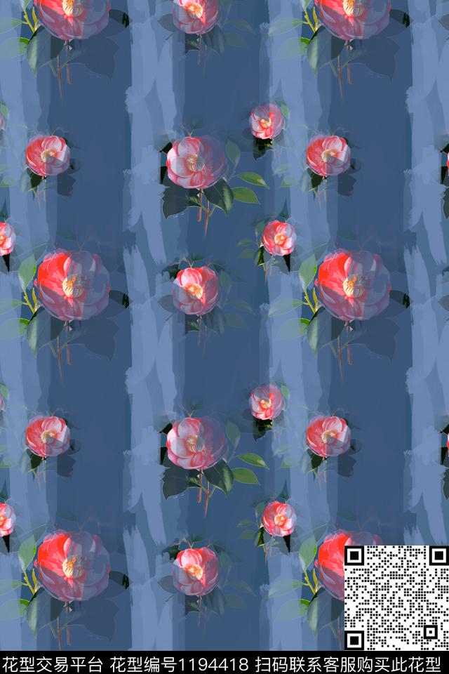 抽象花卉抽象迷彩图案数码印花华亿平台下载（图片编号: 1194418） - 瓦栏（Walan）