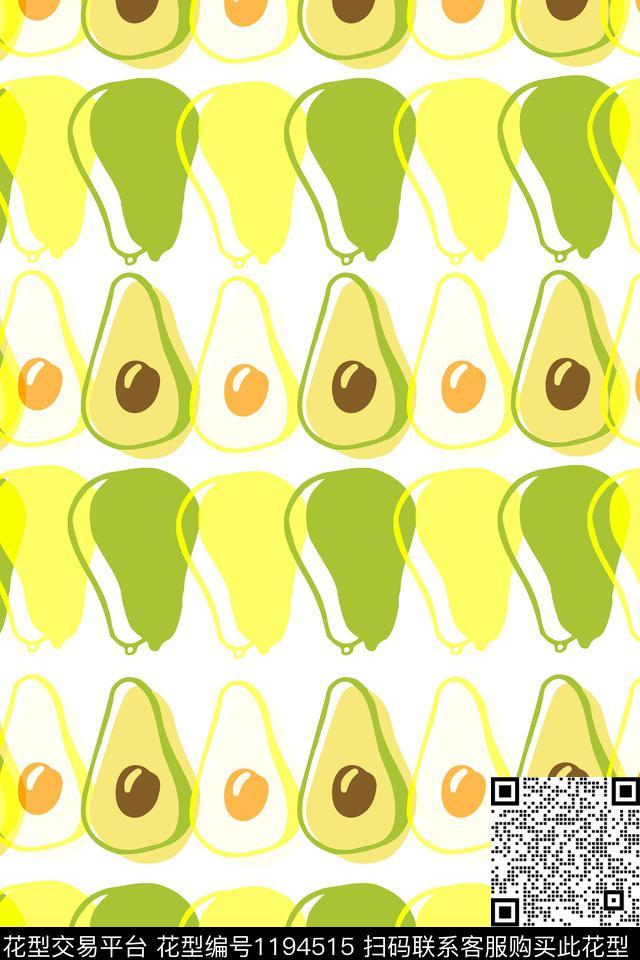 矢量印花水果传统印花华亿平台下载（图片编号: 1194515） - 瓦栏（Walan）