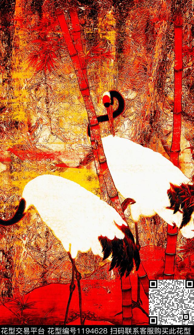 数码华亿平台复古民族风数码印花华亿平台下载（图片编号: 1194628） - 瓦栏（Walan）