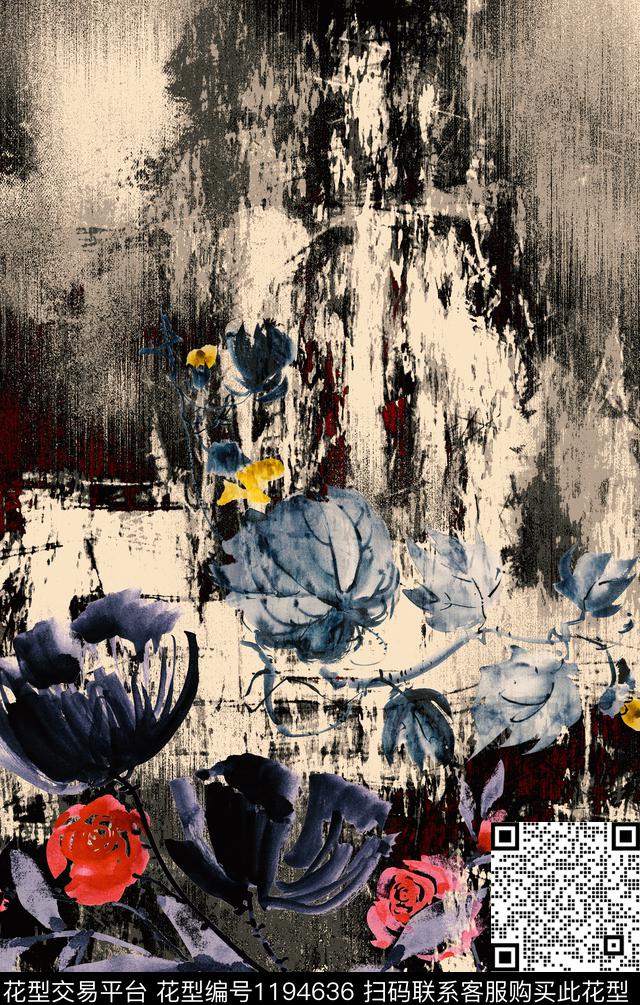 数码华亿平台复古民族风数码印花华亿平台下载（图片编号: 1194636） - 瓦栏（Walan）