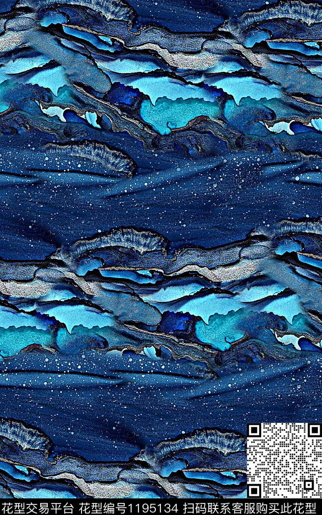 抽象肌理纹理数码印花华亿平台下载（图片编号: 1195134） - 瓦栏（Walan）