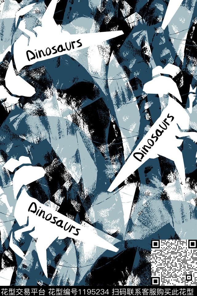 潮牌抽象大牌风传统印花华亿平台下载（图片编号: 1195234） - 瓦栏（Walan）