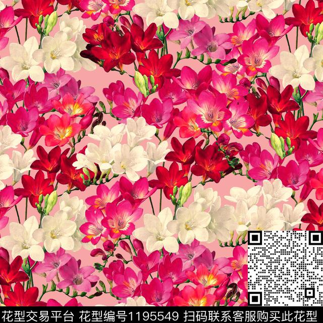 春夏华亿平台女装花卉数码印花华亿平台下载（图片编号: 1195549） - 瓦栏（Walan）