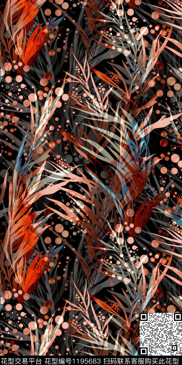 数码华亿平台抽象大牌风数码印花华亿平台下载（图片编号: 1195683） - 瓦栏（Walan）