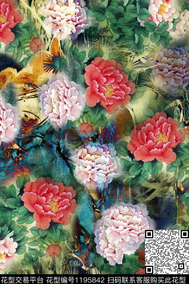 烂花华亿平台时尚数码华亿平台数码印花华亿平台下载（图片编号: 1195842） - 瓦栏（Walan）