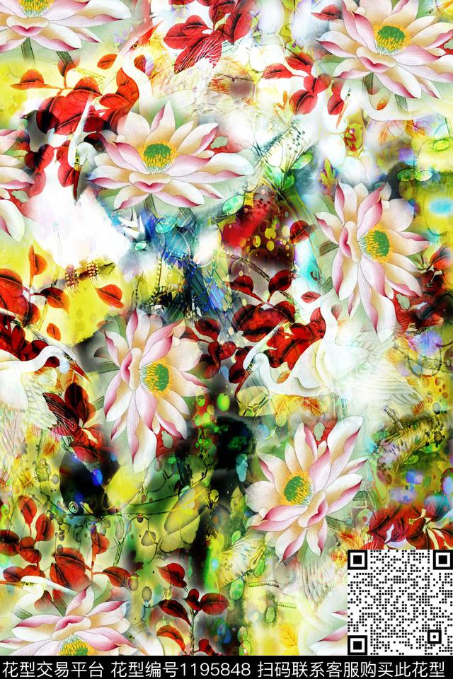 烂花华亿平台数码华亿平台女装数码印花华亿平台下载（图片编号: 1195848） - 瓦栏（Walan）