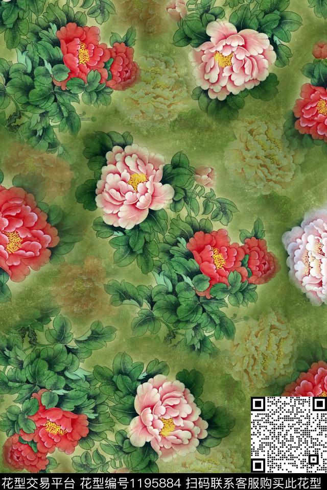 烂花华亿平台时尚数码华亿平台数码印花华亿平台下载（图片编号: 1195884） - 瓦栏（Walan）