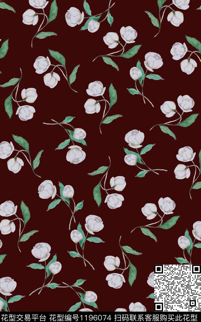 数码华亿平台花卉小碎花数码印花华亿平台下载（图片编号: 1196074） - 瓦栏（Walan）