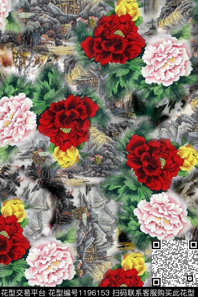 数码华亿平台印花旗袍数码印花华亿平台下载（图片编号: 1196153） - 瓦栏（Walan）