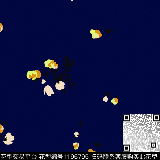 男装花卉小碎花传统印花华亿平台下载（图片编号: 1196795） - 瓦栏（Walan）