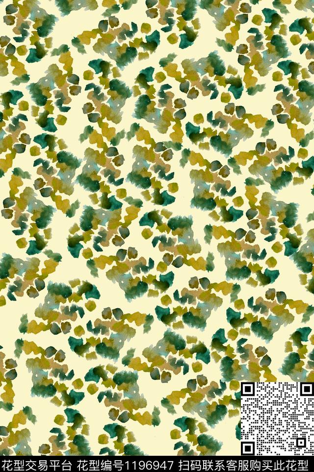 水彩肌理动物纹数码印花华亿平台下载（图片编号: 1196947） - 瓦栏（Walan）