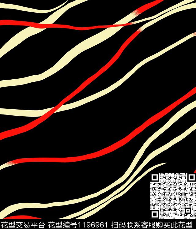 几何大牌风条纹传统印花华亿平台下载（图片编号: 1196961） - 瓦栏（Walan）